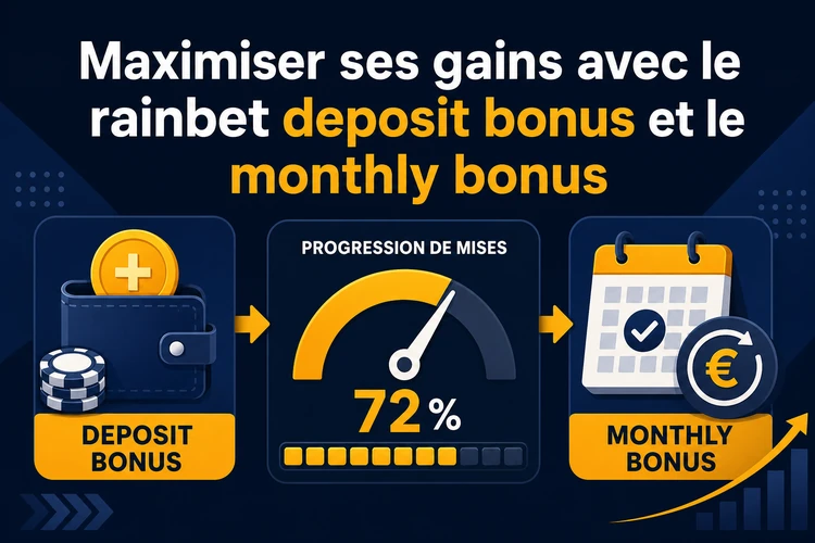 Maximiser ses gains avec le rainbet deposit bonus et le monthly bonus