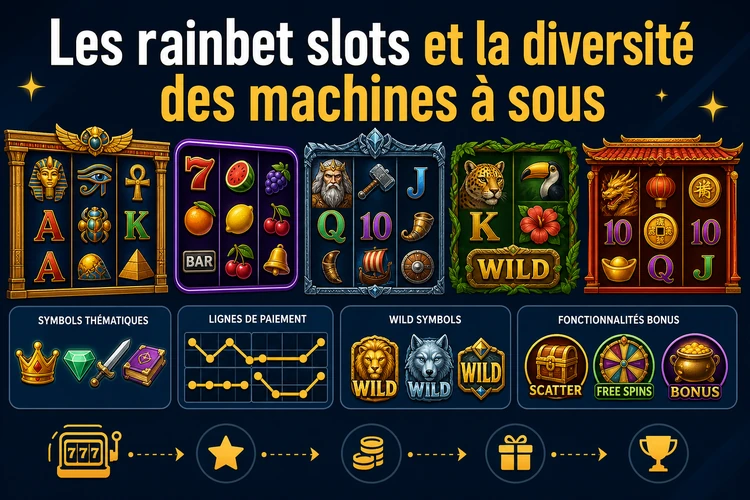 Les rainbet slots et la diversité des machines à sous
