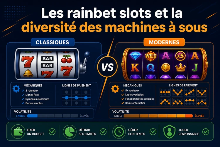 Les rainbet slots et la diversité des machines à sous