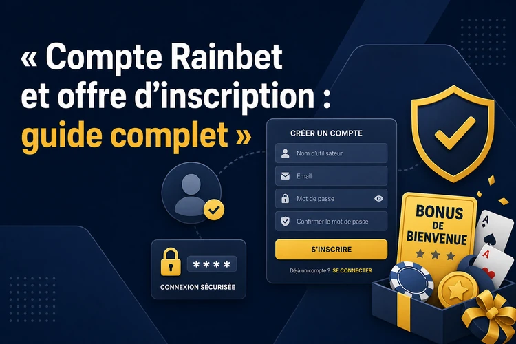 Compte Rainbet et offre d'inscription: guide complet des bonus
